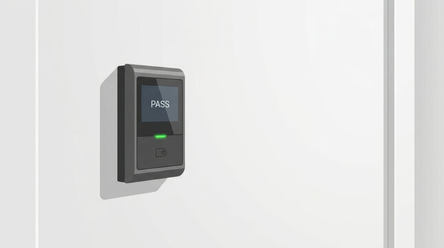 Contactless access reader displaying pass amid staffing shortages