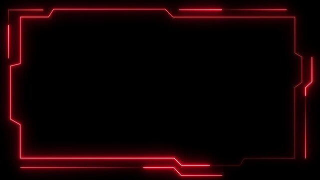 Abstract Loop futuristic background. sci fi technology HUD UI frame Blue glowing technology sci fi frame. GUI futuristic user interface screen elements. Sci-fi. futuristic screen system.4k video