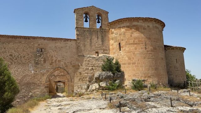 Romanesque hermitage of san baudelio de berlanga in spain