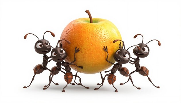 Ants Carrying an Orange &ndash; Teamwork and Cooperation in Nature