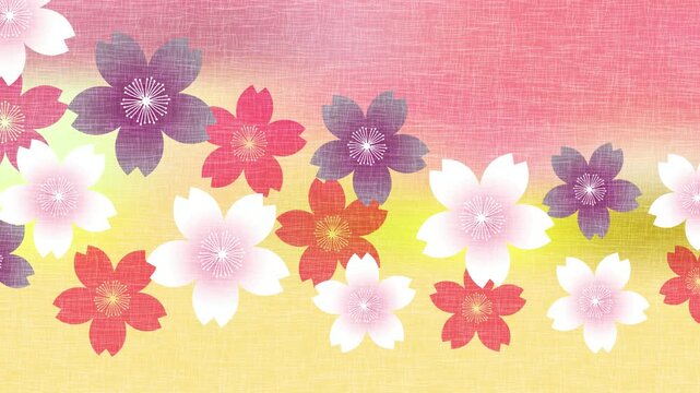 Japanese style cherry blossom pattern 4K