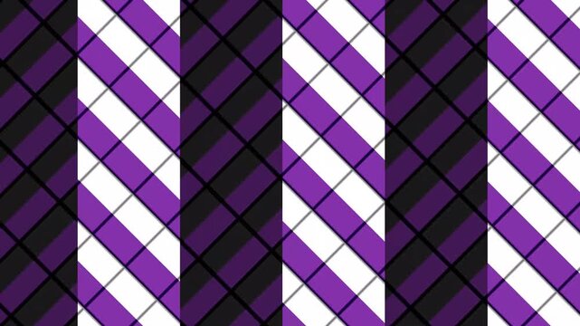 Dynamic geometric purple black white abstract pattern animation