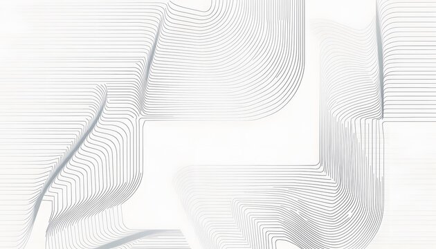 Minimalist architectural wireframe lines and geometric grid pattern. Abstract structural blueprint design and modern construction art. Clean geometric lines forming futuristic shapes