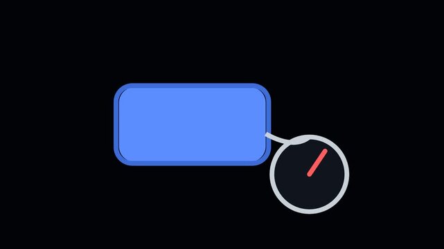 Blood Pressure Cuff Icon Animation - Medical Healthcare Motion Graphic