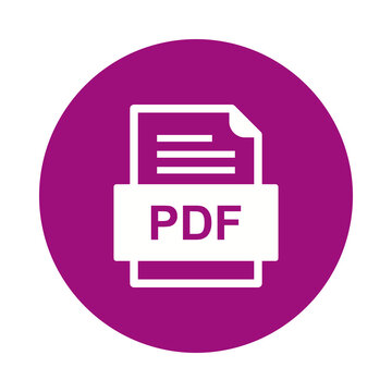 Flat icon design of a document file format isolated on background transparent background