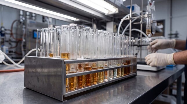 Protein Purification Chromatography Fraction Collector Test Tubes Rack