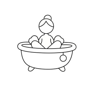 Person in Bathtub Icon