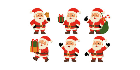 Fototapeta premium Santa Claus Christmas Illustration