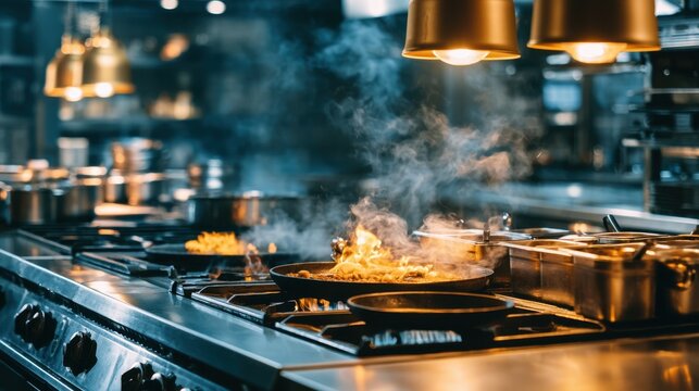 Cooking equipment creates intense heat in hot kitchens, making ventilation, cleanliness, and safety procedures essential for reliable food preparation.
