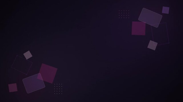 Dark Purple Abstract Geometric Shapes Motion Background Seamless Loop