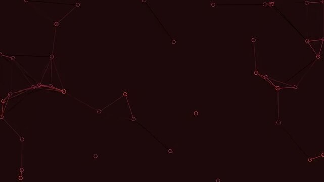 Abstract dark red constellation pattern on a minimalistic background
