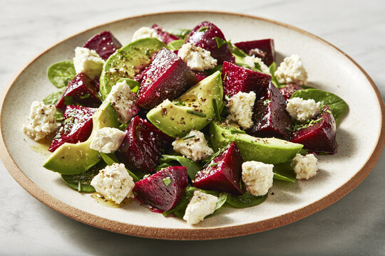 Beetroot Avocado and Feta Salad &ndash; AI Generative