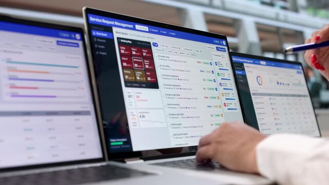 Facility Manager Efficiently Tracking Maintenance Requests