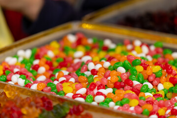 Obraz premium Colorful Candy Display at Dihua Street Market