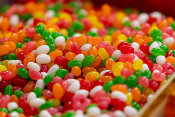 Obraz premium Colorful Candy Display at Dihua Street Market