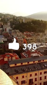 Social media icons with numbers 4k