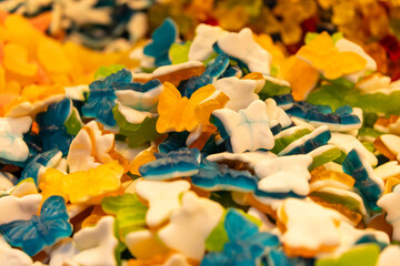Obraz premium Colorful Candy Display at Dihua Street Market