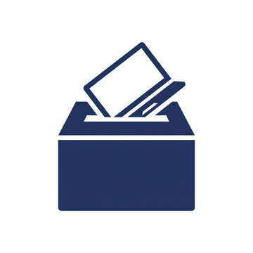 Open equipment return box holding a company notebook computer icon for IT device offboarding