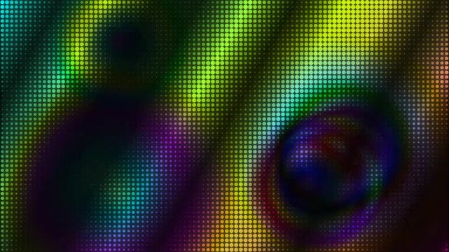 Abstract digital background with colorful glowing dots and light patterns background