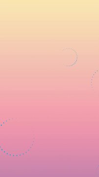Digital animation of multiple throbber icons floating against pink gradient background