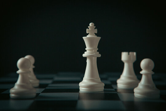Chess board game concept of business ideas and competition and strategy ideas