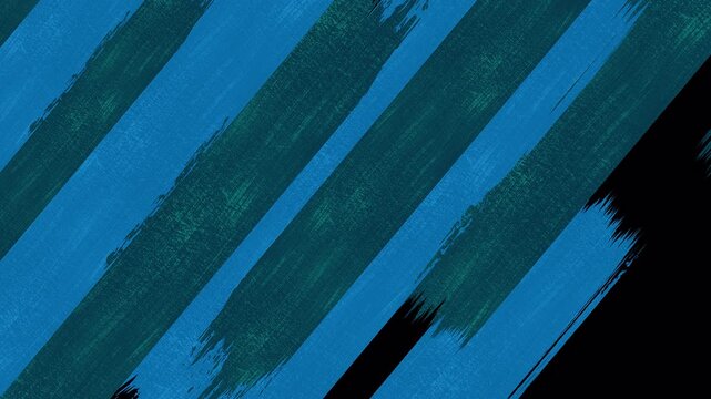 Abstract dynamic blue brush strokes moving across a black background.