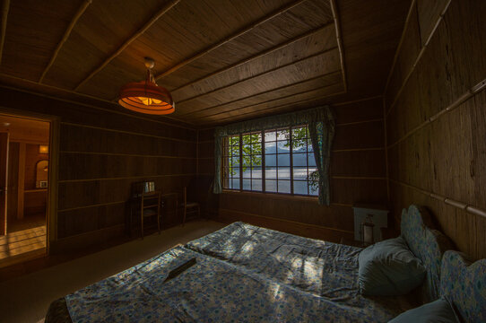 Historic Villa Interior Overlooking Lake Chuzenji in Nikko