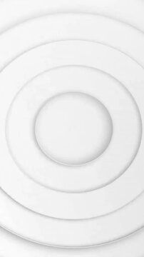 Animation of white circles moving on gray background