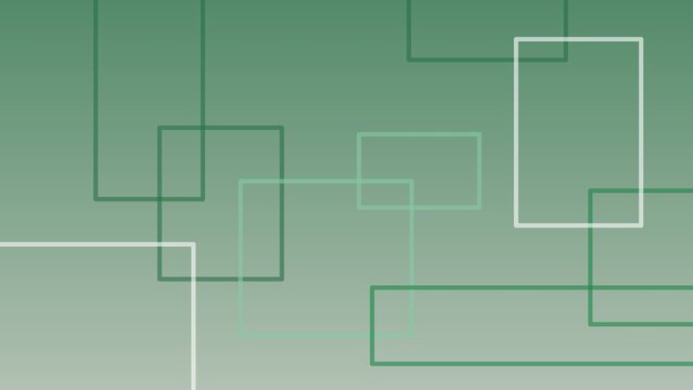 Modern Green Geometric Square Vector Background