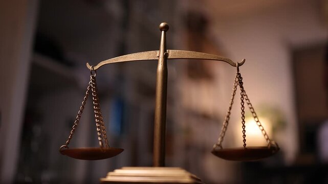 Scales of Justice and law concept.