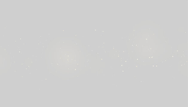 Scattered tiny golden particles glowing softly against a black background with faint circular halos on transparent background