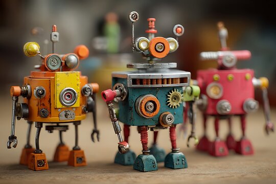 vintage toy robot