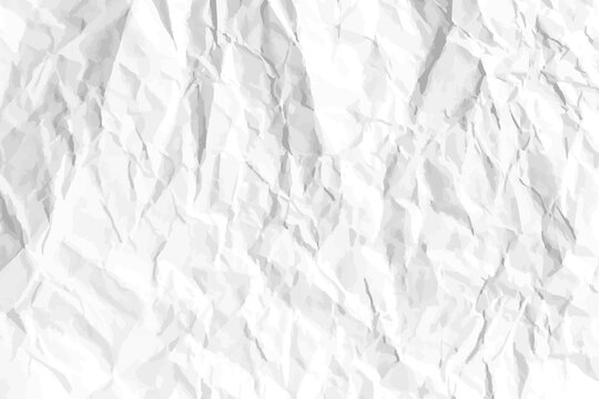 White clean crumpled paper