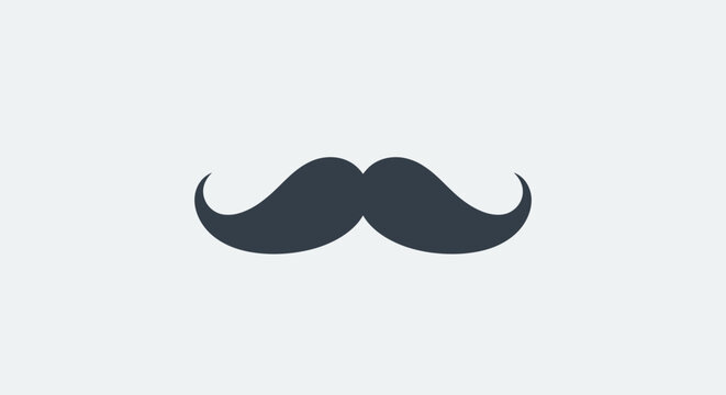 Handlebar Mustache Facial Hair Style.