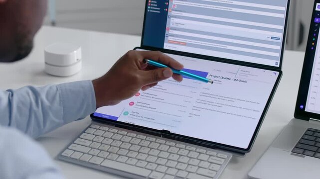 Young African American Businessman Managing Secure Email Communication