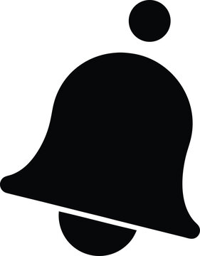 Notification bell alert sound icon vector