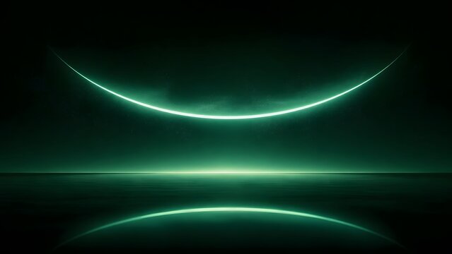 Abstract glowing neon light trails and flowing energy waves elegantly visualized