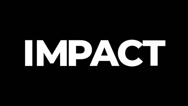 Bold Impact Text Animation