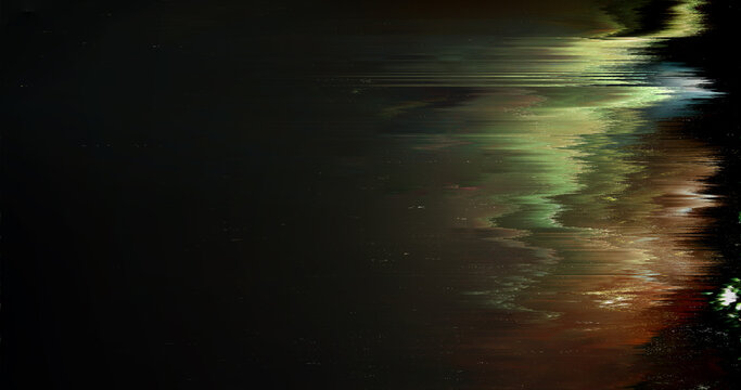 Abstract Digital Glitch Background with Dark Distorted Light Texture