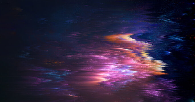 Abstract Digital Glitch Background with Dark Distorted Light Texture