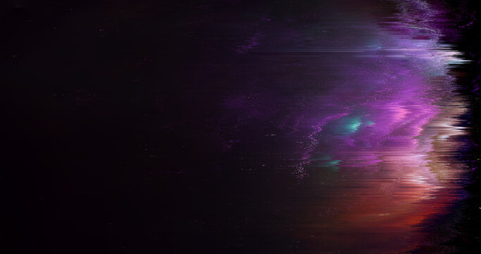Abstract Digital Glitch Background with Dark Distorted Light Texture