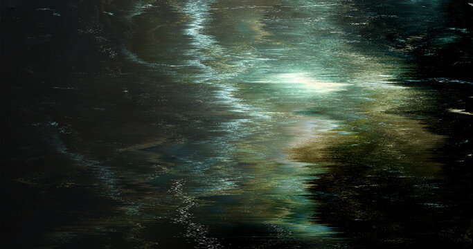 Abstract Digital Glitch Background with Dark Distorted Light Texture