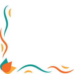 Obraz premium Colorful Diwali Corner Border