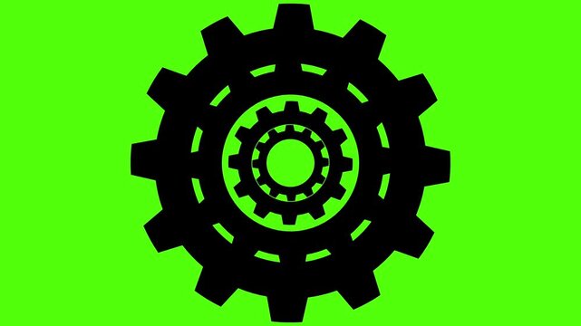 rotary gear animation