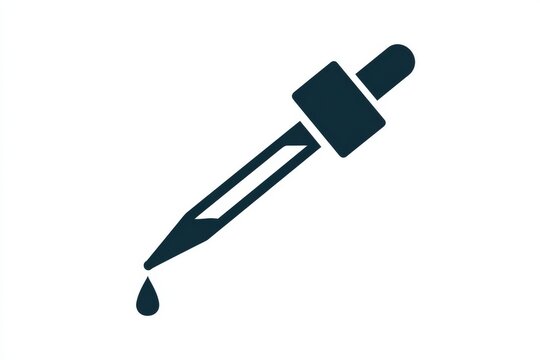 Deep navy brush drips ink
