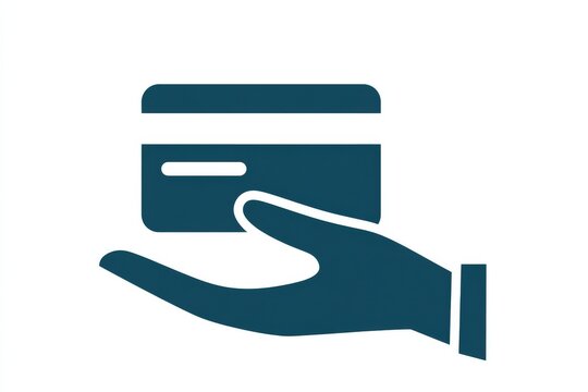 Hand holds credit card gently, symbolizing financial ease