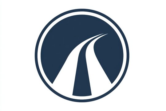 Road curves inside a circular frame