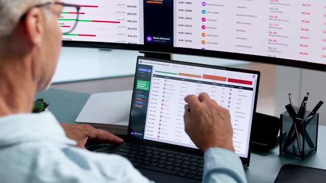 Healthcare Analyst Reviewing Denial Management Dashboard