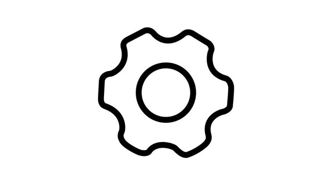 Settings and Configuration Gear Icon Animation