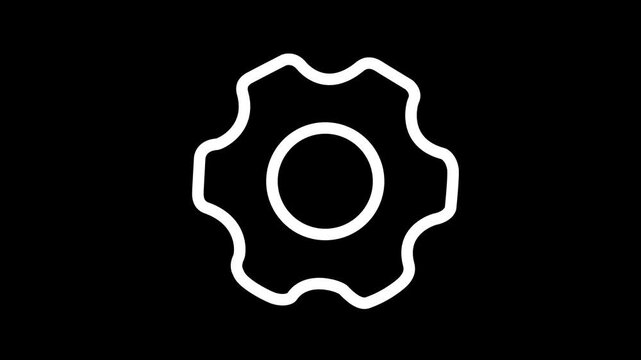 Settings and Configuration Gear Icon Animation